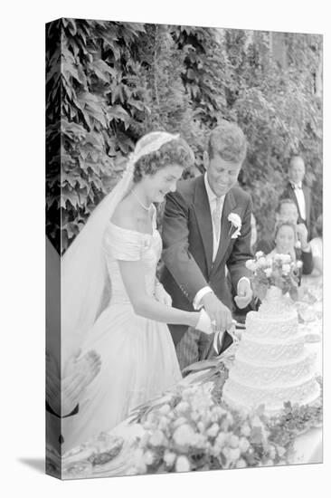 Wedding of Jackie Bouvier and Senator John F. Kennedy at Newport, Rhode Island, 1953-Toni Frissell-Stretched Canvas