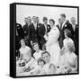 Wedding of Jackie Bouvier and Senator John F. Kennedy at Newport, Rhode Island, 1953-Toni Frissell-Framed Stretched Canvas