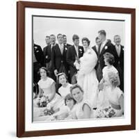 Wedding of Jackie Bouvier and Senator John F. Kennedy at Newport, Rhode Island, 1953-Toni Frissell-Framed Photographic Print