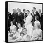Wedding of Jackie Bouvier and Senator John F. Kennedy at Newport, Rhode Island, 1953-Toni Frissell-Framed Stretched Canvas