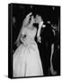 Wedding of Mary Freeman, Champion Swimmer, and John Kelly Kissing-George Skadding-Framed Stretched Canvas