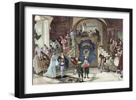 Wedding of Princess Borghese in Rome-null-Framed Giclee Print