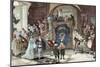 Wedding of Princess Borghese in Rome-null-Mounted Giclee Print