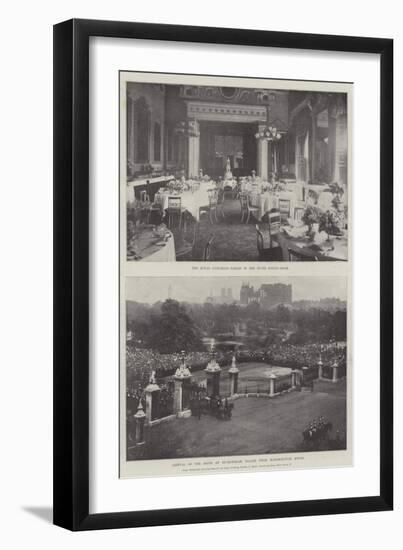 Wedding of Princess Maud of Wales and Prince Charles of Denmark-null-Framed Giclee Print