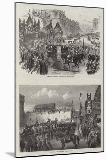 Wedding of the Prince of Wales and Alexandra of Denmark-null-Mounted Giclee Print