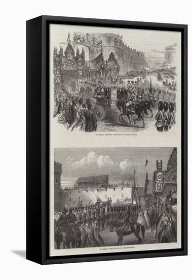 Wedding of the Prince of Wales and Alexandra of Denmark-null-Framed Stretched Canvas