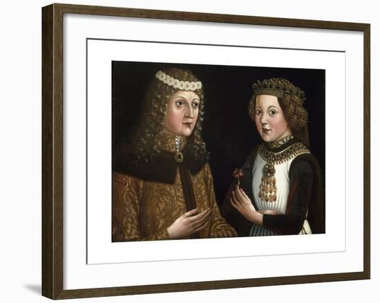 Wedding Painting of Ladislaus and Magdalena of Valois-null-Framed Giclee Print