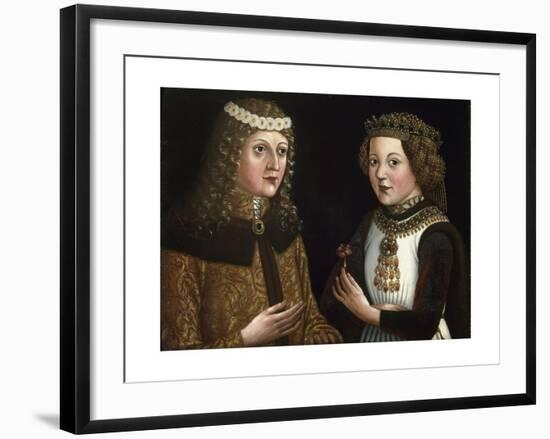 Wedding Painting of Ladislaus and Magdalena of Valois-null-Framed Giclee Print