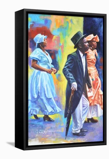 Wedding Party  2017  (oil on board)-Colin Bootman-Framed Stretched Canvas