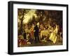 Wedding Party in the Garden of Fontainebleau-Carl Herpfer-Framed Giclee Print