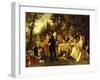 Wedding Party in the Garden of Fontainebleau-Carl Herpfer-Framed Giclee Print