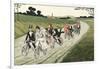 Wedding Party on Bicycles C1910-Chris Hellier-Framed Photographic Print