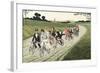 Wedding Party on Bicycles C1910-Chris Hellier-Framed Photographic Print