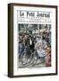 Wedding Party on Bicycles Led by the Bride and Bridegroom, Nice, France, 1909-null-Framed Giclee Print