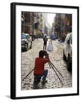 Wedding Photo Shoot in Soho, Manhattan, New York City, New York, USA-R H Productions-Framed Photographic Print