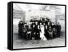 Wedding Photograph in the Sarthe Region of France, C.1920 (Photo)-French Photographer-Framed Stretched Canvas