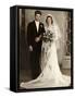 Wedding Portrait of Bride and Groom, Ca. 1939-null-Framed Stretched Canvas