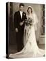 Wedding Portrait of Bride and Groom, Ca. 1939-null-Stretched Canvas