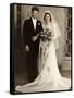 Wedding Portrait of Bride and Groom, Ca. 1939-null-Framed Stretched Canvas