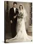 Wedding Portrait of Bride and Groom, Ca. 1939-null-Stretched Canvas