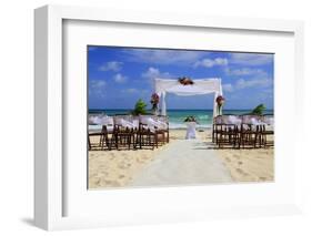 Wedding Preparation on A Mexican Beach-AndyCandy-Framed Photographic Print