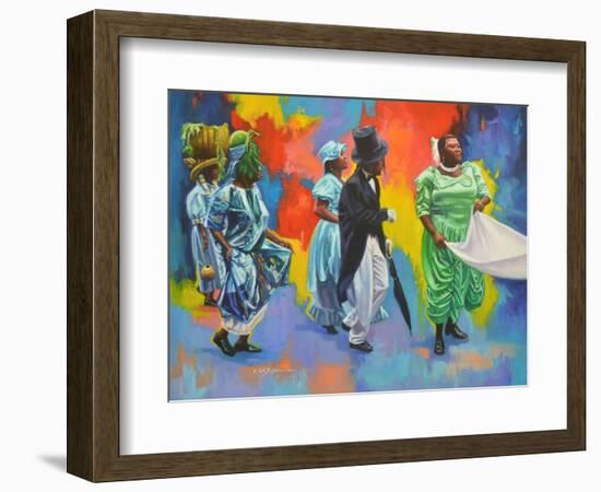 Wedding Procession  2017  (oil on board)-Colin Bootman-Framed Giclee Print