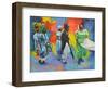 Wedding Procession  2017  (oil on board)-Colin Bootman-Framed Giclee Print