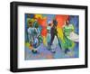 Wedding Procession  2017  (oil on board)-Colin Bootman-Framed Giclee Print