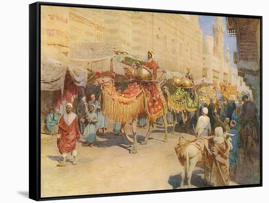 Wedding Procession, Cairo-Walter Tyndale-Framed Stretched Canvas