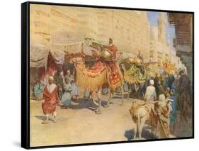 Wedding Procession, Cairo-Walter Tyndale-Framed Stretched Canvas
