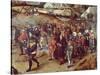 Wedding Procession-Pieter Bruegel the Elder-Stretched Canvas