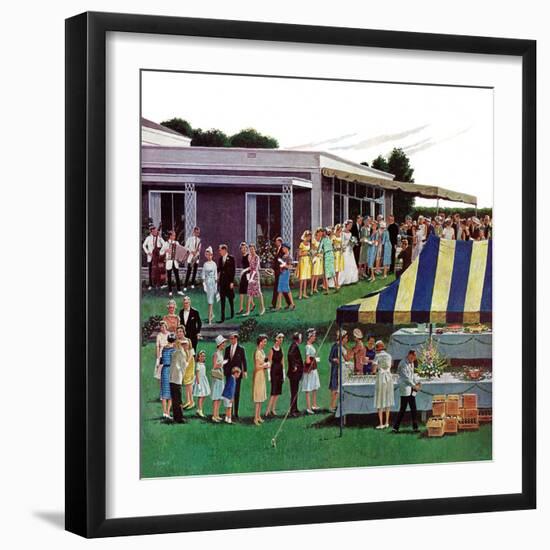 "Wedding Reception," June 9, 1962-Ben Kimberly Prins-Framed Giclee Print