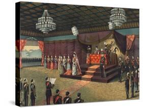 Wedding Reception of Crown Prince of Japanese Imperial Family-null-Stretched Canvas