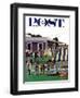 "Wedding Reception," Saturday Evening Post Cover, June 9, 1962-Ben Kimberly Prins-Framed Giclee Print