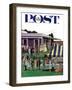 "Wedding Reception," Saturday Evening Post Cover, June 9, 1962-Ben Kimberly Prins-Framed Giclee Print