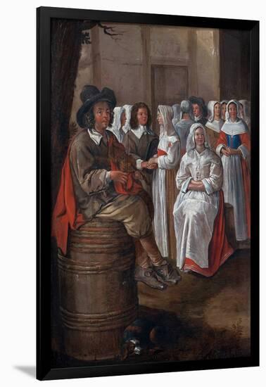 Wedding Scene Par Michelin, Jean (1623-1695). Oil on Canvas, Size : 76X52, , Private Collection-Jean Michelin-Framed Giclee Print