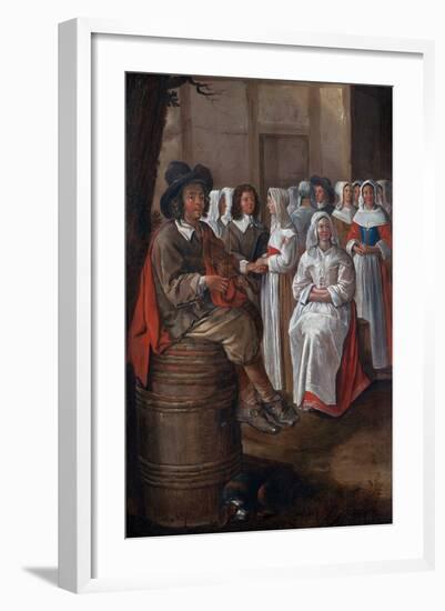 Wedding Scene Par Michelin, Jean (1623-1695). Oil on Canvas, Size : 76X52, , Private Collection-Jean Michelin-Framed Giclee Print