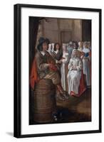 Wedding Scene Par Michelin, Jean (1623-1695). Oil on Canvas, Size : 76X52, , Private Collection-Jean Michelin-Framed Giclee Print