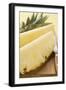 Wedges of Pineapple on Chopping Board-Foodcollection-Framed Premium Photographic Print