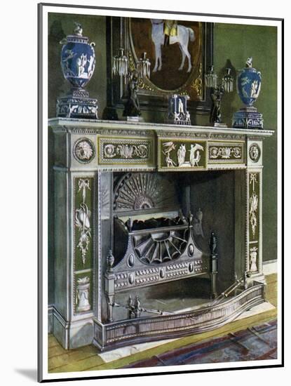 Wedgwood Flaxman Chimneypiece, Fontainebleau, France, 1911-1912-Edwin Foley-Mounted Giclee Print