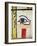 Wedjat Eye, Detail from the Sarcophagus Cover of the Lady of Madja, New Kingdom, c.1450 BC-Egyptian 18th Dynasty-Framed Giclee Print