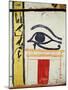 Wedjat Eye, Detail from the Sarcophagus Cover of the Lady of Madja, New Kingdom, c.1450 BC-Egyptian 18th Dynasty-Mounted Giclee Print
