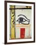 Wedjat Eye, Detail from the Sarcophagus Cover of the Lady of Madja, New Kingdom, c.1450 BC-Egyptian 18th Dynasty-Framed Giclee Print