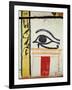 Wedjat Eye, Detail from the Sarcophagus Cover of the Lady of Madja, New Kingdom, c.1450 BC-Egyptian 18th Dynasty-Framed Giclee Print