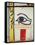 Wedjat Eye, Detail from the Sarcophagus Cover of the Lady of Madja, New Kingdom, c.1450 BC-Egyptian 18th Dynasty-Framed Stretched Canvas