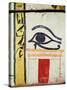 Wedjat Eye, Detail from the Sarcophagus Cover of the Lady of Madja, New Kingdom, c.1450 BC-Egyptian 18th Dynasty-Stretched Canvas