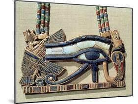 Wedjet Eye Pectoral, from the Tomb of Tutankhamun (circa 1370-52 BC) New Kingdom-null-Mounted Giclee Print