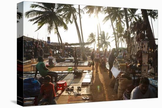 Wednesday Flea Market in Anjuna, Goa, India, Asia-Yadid Levy-Stretched Canvas