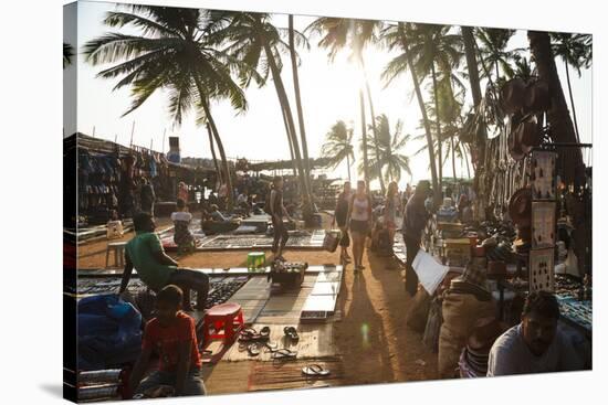 Wednesday Flea Market in Anjuna, Goa, India, Asia-Yadid Levy-Stretched Canvas
