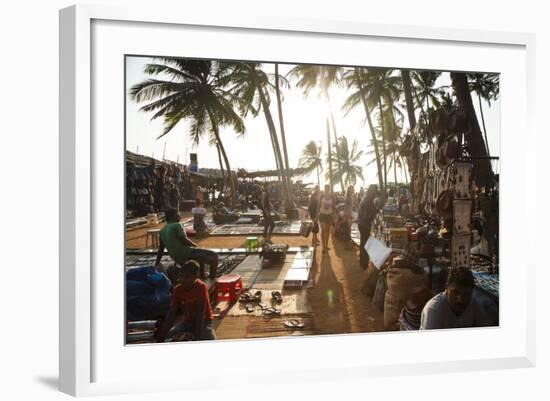 Wednesday Flea Market in Anjuna, Goa, India, Asia-Yadid Levy-Framed Photographic Print